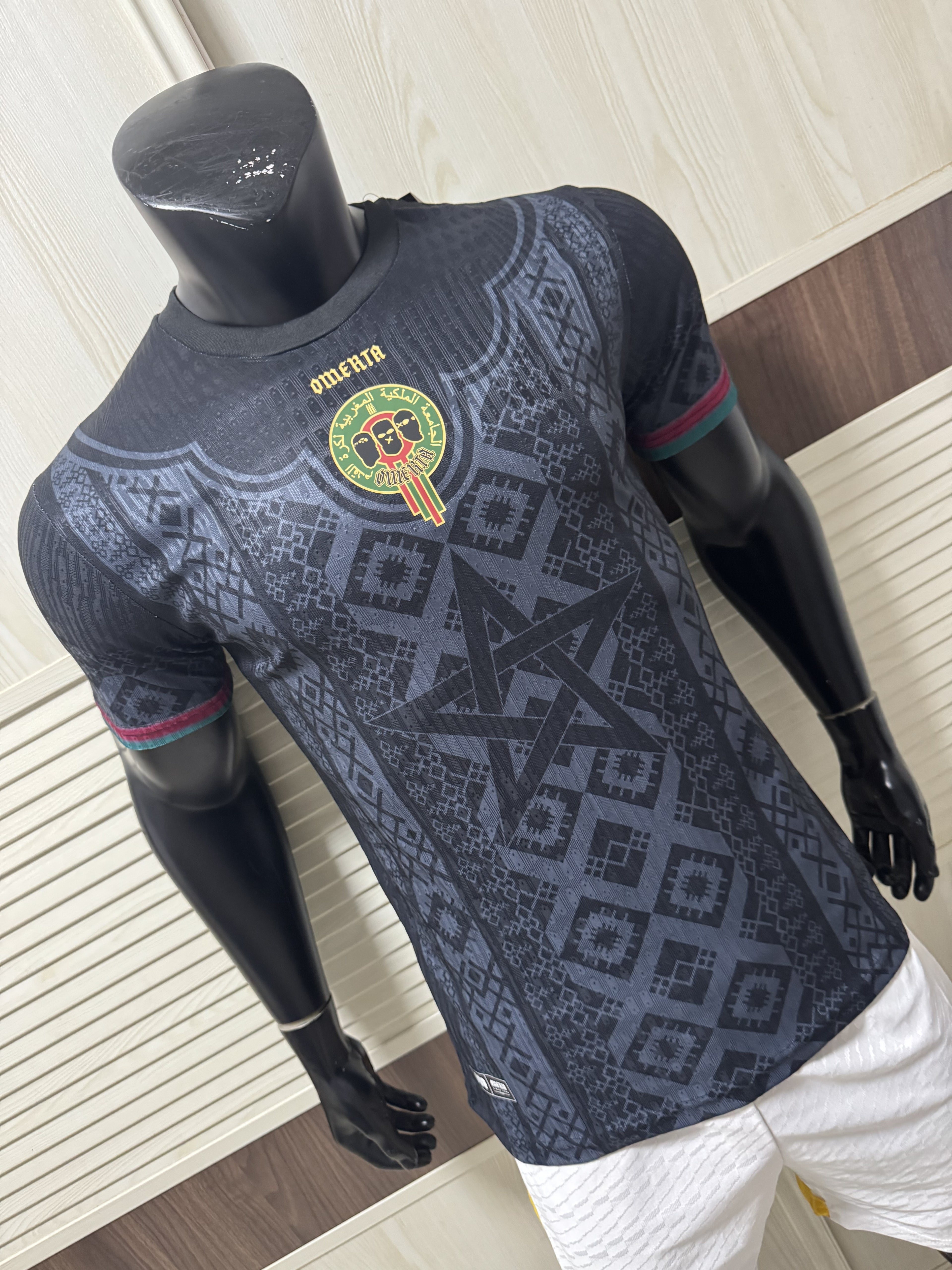 Omerta 47 Player Version Jersey 2026 Black x Morocco