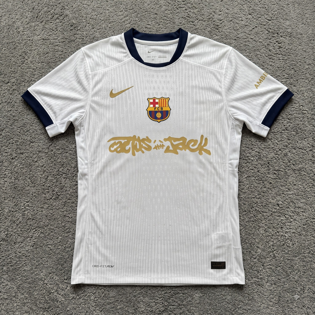 Barcelona X Travis Scott 2425 white Home Jersey - Player Version