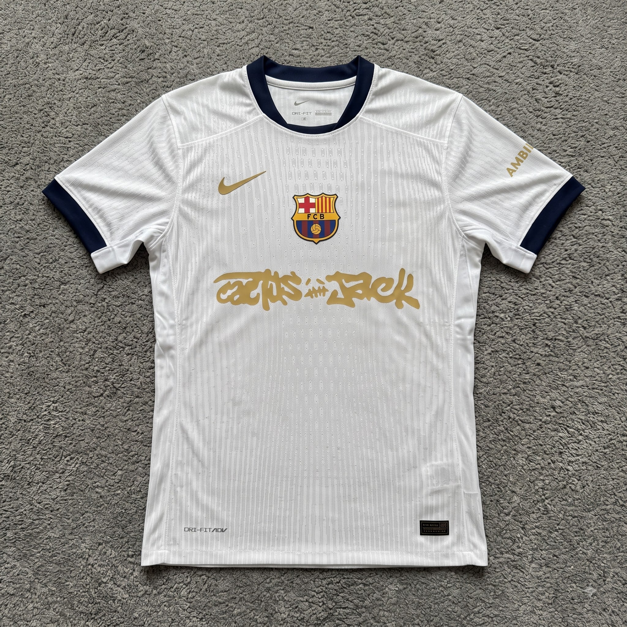 Barcelona X Travis Scott 2425 white Home Jersey - Player Version