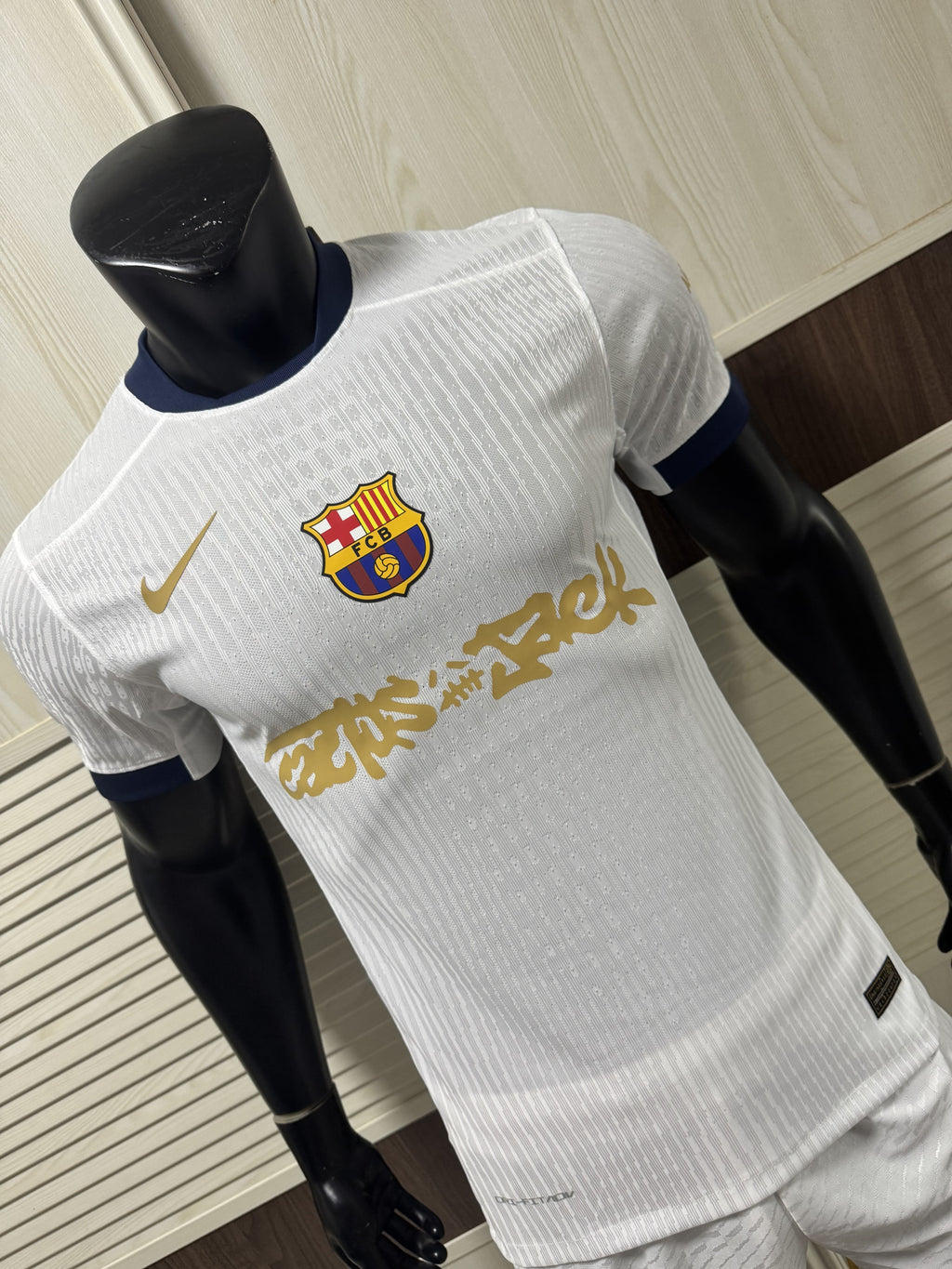 Barcelona X Travis Scott 2425 white Home Jersey - Player Version