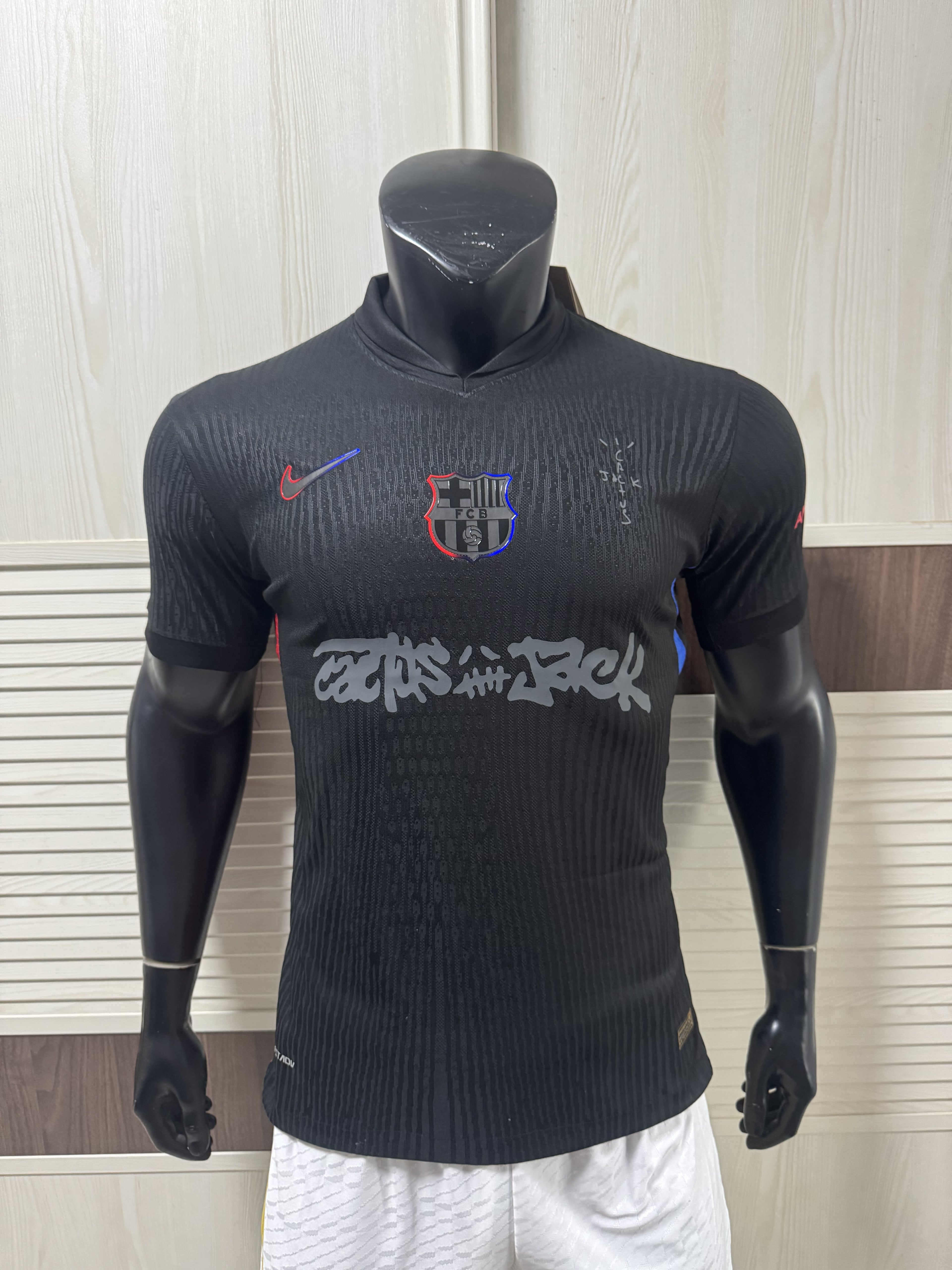 2425 Barcelona Away (Travis Scott Special Edition Jersey - Cactus Jack - Black sponsors)
