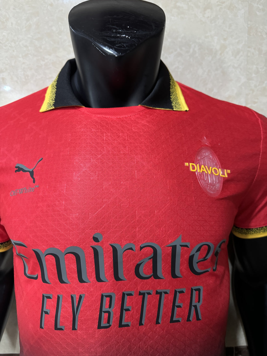 RED JERSEY PUMA X AC MILAN X OFF-WHITE™ 2024-25