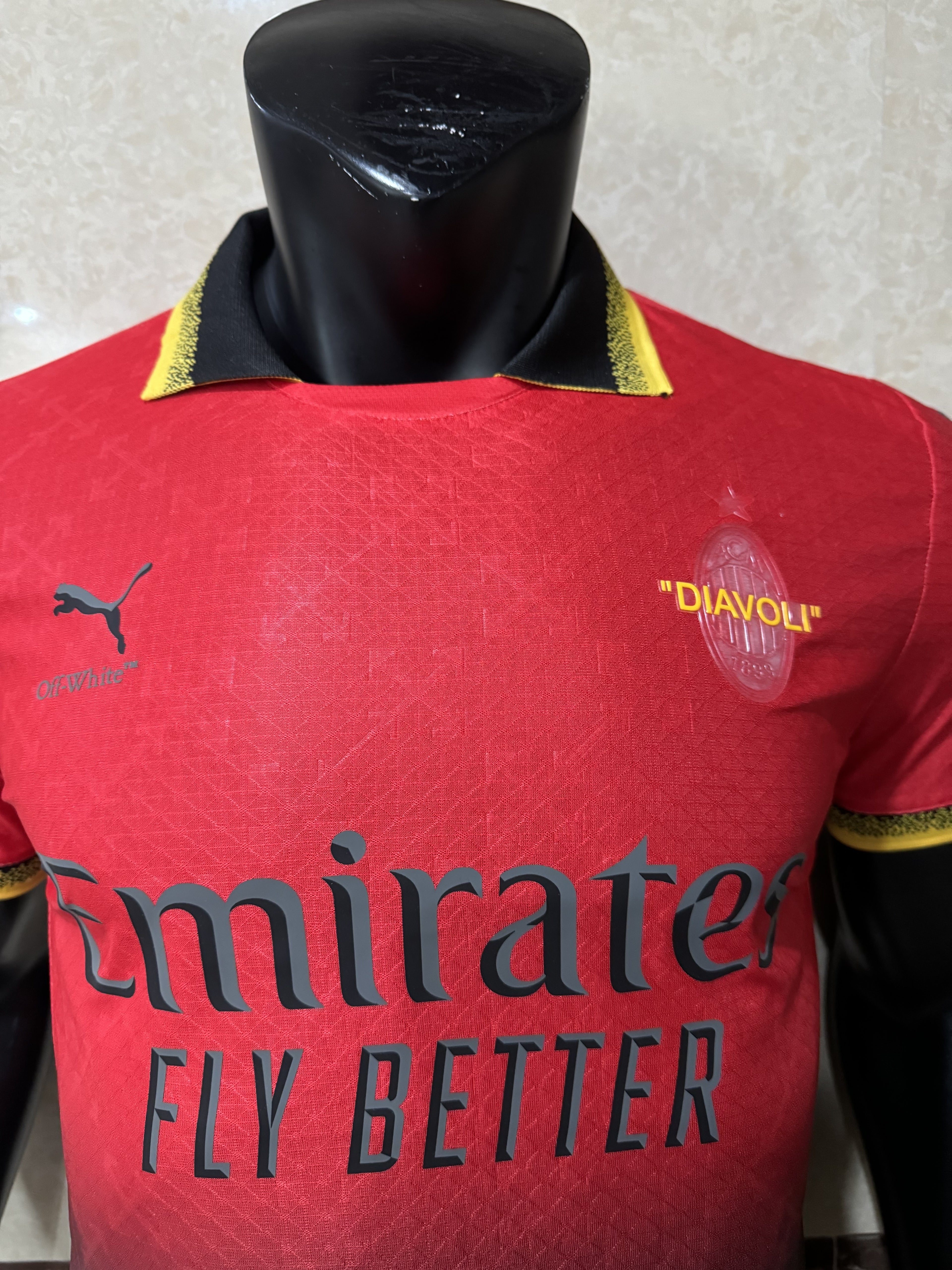 RED JERSEY PUMA X AC MILAN X OFF-WHITE™ 2024-25