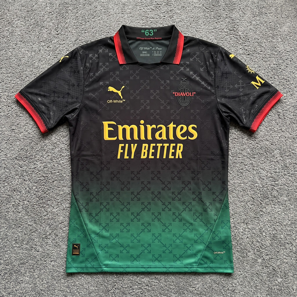 BLACK JERSEY PUMA X AC MILAN X OFF-WHITE™ 202425