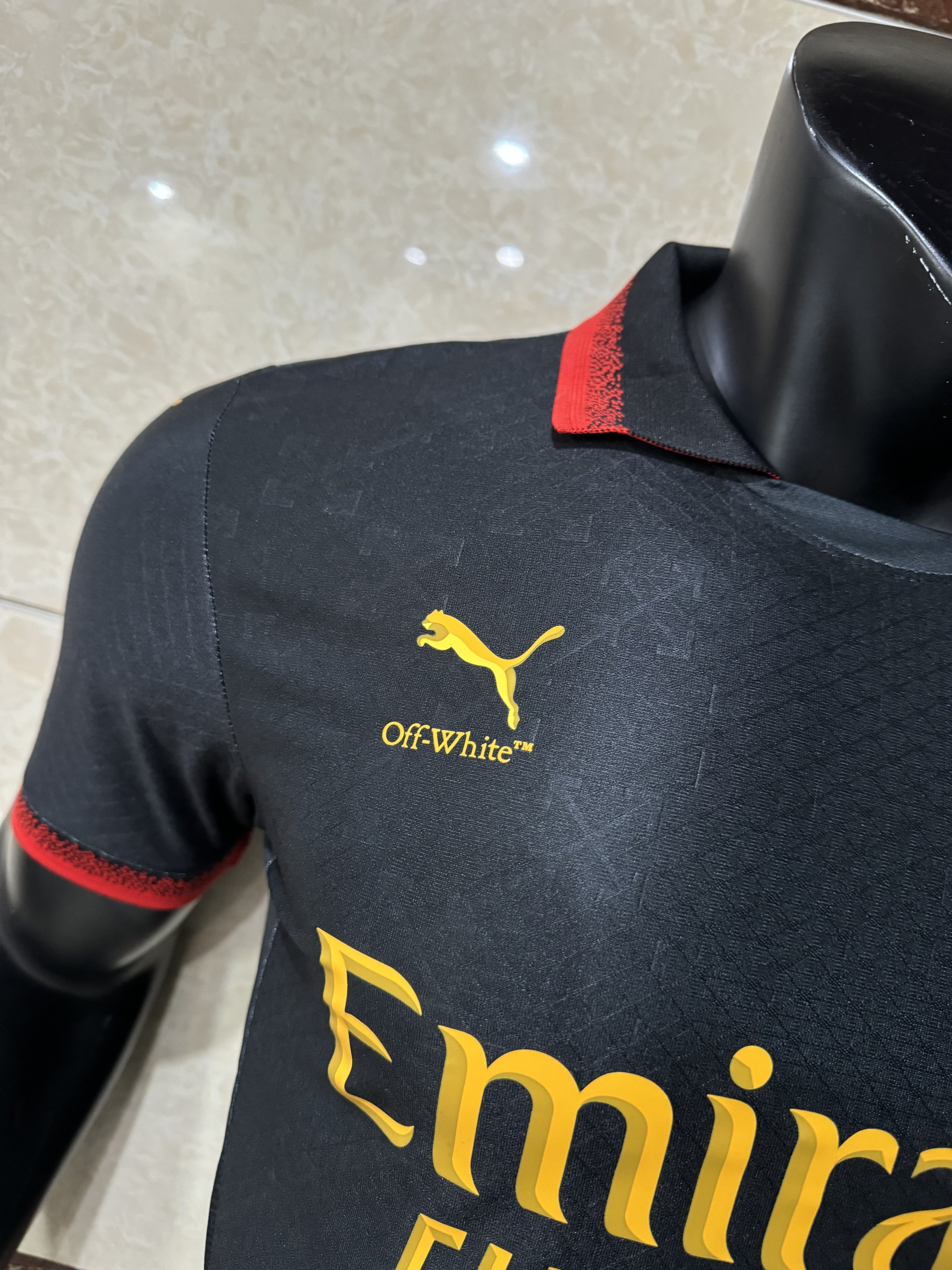 BLACK JERSEY PUMA X AC MILAN X OFF-WHITE™ 202425