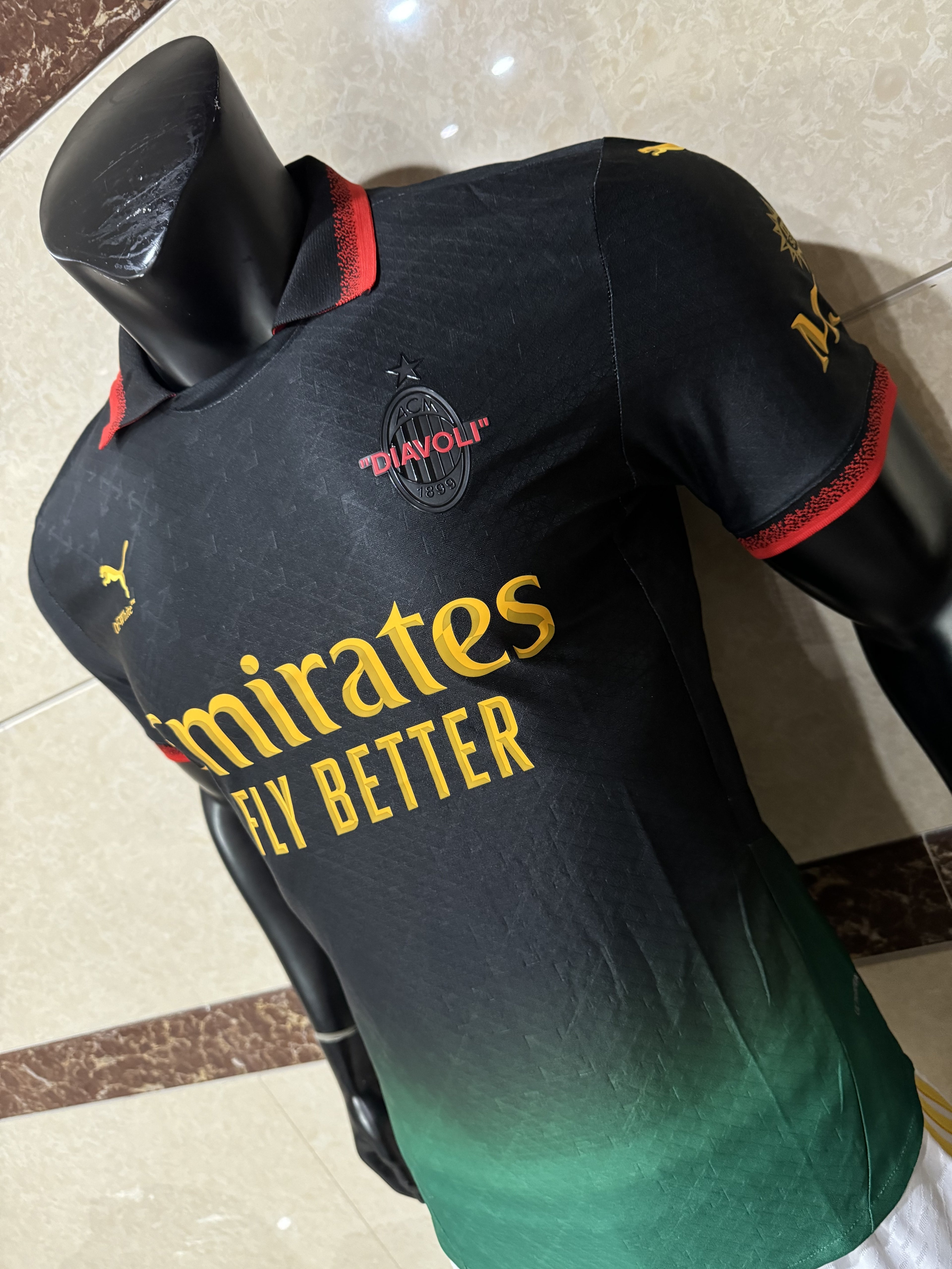 BLACK JERSEY PUMA X AC MILAN X OFF-WHITE™ 202425
