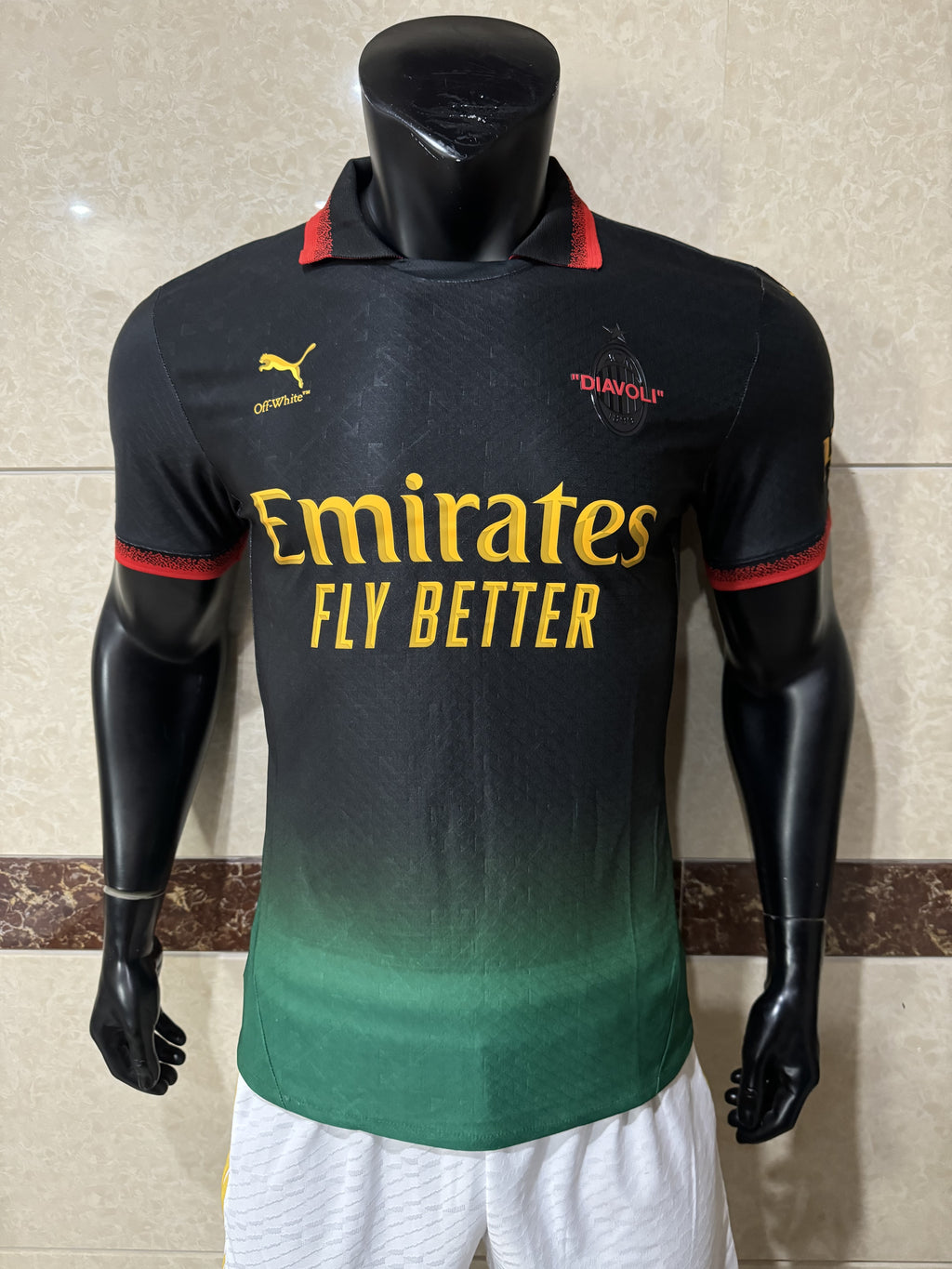 BLACK JERSEY PUMA X AC MILAN X OFF-WHITE™ 202425