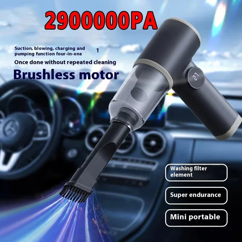 2990000pa Handheld Car Wireless Vacuum Cleaner 4-in-1 Suction Blowing Charging Pumping Two-gear Adjustment Vacuum Cleaner 2026