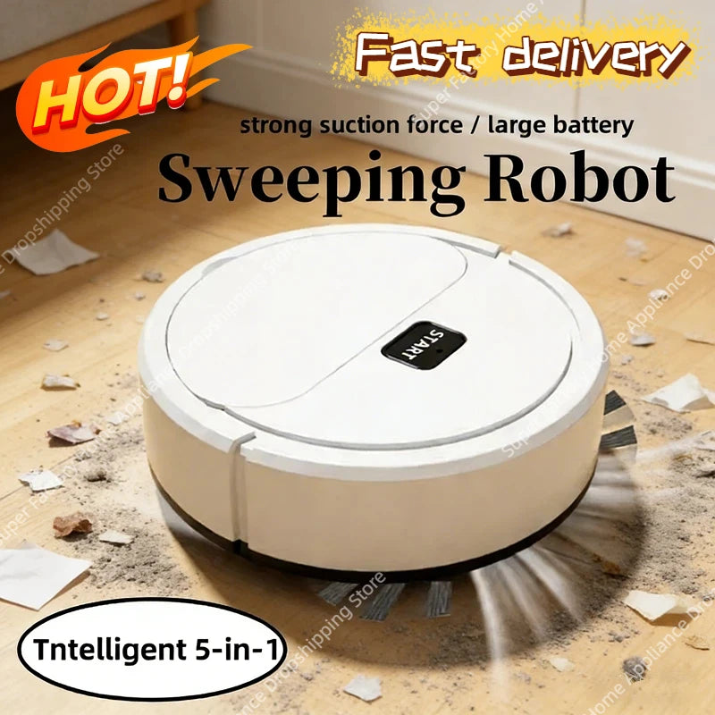 Smart Sweeping Robot Mini Silent Vacuum Cleaner Powerful Sweep Mop Brush 5-in-1 Multi-function Cleaning Machine For Home 2026